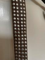 Stoere bruine riem met studs, 95 tot 105 cm, Bruin, Echt leder, Ophalen of Verzenden
