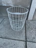 Draadmand wit, Ophalen, Zo goed als nieuw, Rond, Overige materialen