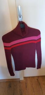 Bordeaux Trui met Strepen, Kleding | Dames, Truien en Vesten, Maat 38/40 (M), Paars, Ophalen of Verzenden, Zo goed als nieuw