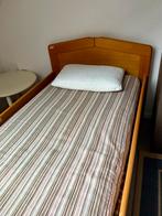 Eenpersoonsbed - Houten frame, Ophalen, Gebruikt, 90 cm, Eenpersoons