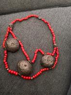 Tibetaanse halsketting met Red Coral, Ophalen of Verzenden