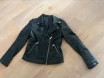 Leren damesjas zwart S/M, Ophalen of Verzenden, Zo goed als nieuw, Zwart