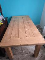 Onbehandelde Steigerhouten tafel, Huis en Inrichting, Tafels | Eettafels, Ophalen, Gebruikt, 200 cm of meer, 50 tot 100 cm