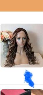 Nieuw haarwerk lace wig pruik echt haar bruin/blond, Sieraden, Tassen en Uiterlijk, Uiterlijk | Haarverzorging, Verzenden, Nieuw
