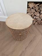 Bijzettafel / decoratieve opbergmand, Huis en Inrichting, Tafels | Bijzettafels, Ophalen, Minder dan 45 cm, Minder dan 55 cm, Gebruikt