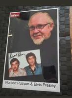 Gesigneerde foto Norbert Putnam & Elvis Presley, Ophalen of Verzenden, Foto of Kaart, Gesigneerd