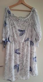 Steps jurk maat 44 bloemenprint wit/blauw, Kleding | Dames, Wit, Maat 42/44 (L), Ophalen of Verzenden, Zo goed als nieuw