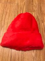 Nieuw rode rood muts beanie winter fluffy harig super zacht, Verzenden, Nieuw, Muts