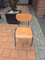 Vintage Schoolstoel Blauw Frame 10 stuks 12,50 per stuk, Huis en Inrichting, Stoelen, Gebruikt, Blauw, Vintage, Ophalen of Verzenden