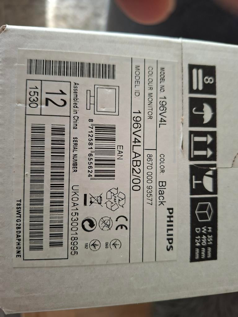 Philips 196V4L 18.5 inch Monitor -  nieuw!, Philips, HD, Verzenden, Nieuw