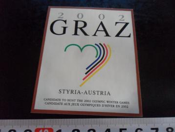 sticker Oostenrijk 2002 GRAZ styria austria  beschikbaar voor biedingen