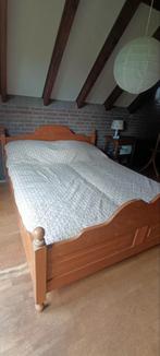 grenen bed tweepersoons, Ophalen, Gebruikt, Bruin, Tweepersoons