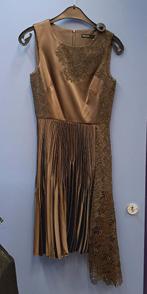 Karen Millen jurk bijzonder plissée, kant, asymmetr XS 38117