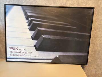 Piano Poster met Quote beschikbaar voor biedingen