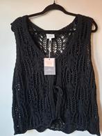 Only Carmakoma crochet tie vestje zwart S/42,44 NIEUW!, Zwart, Maat 42/44 (L), Nieuw, Ophalen of Verzenden