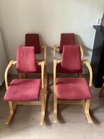 4 Stokke Varier Actulum stoelen, zachtrode bekleding., Vier, Gebruikt, Stof, Modern design