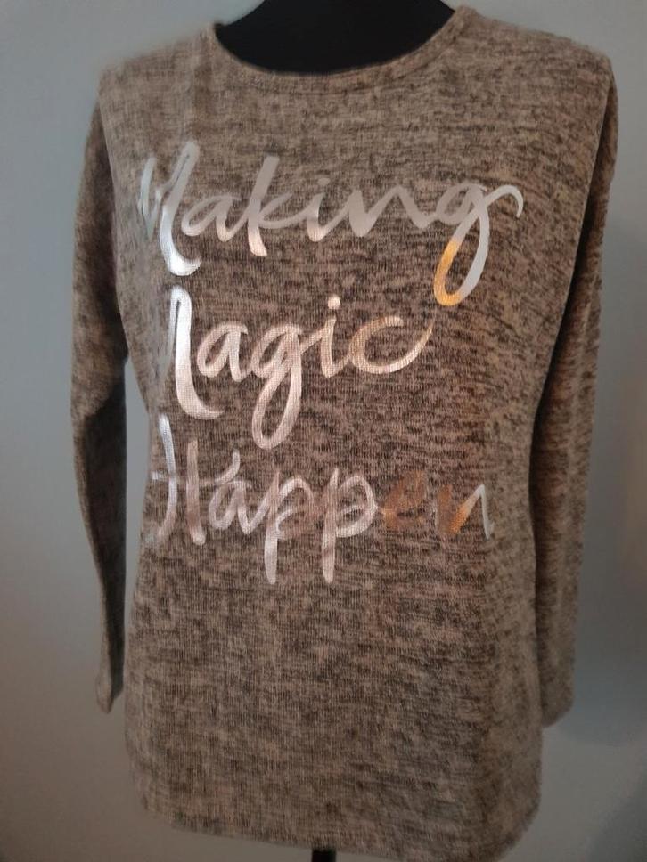 Nieuwe Geisha trui Making Magic happen maat S, Kleding | Dames, Truien en Vesten, Nieuw, Maat 36 (S), Grijs, Ophalen of Verzenden