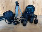 Canon 1100d: statief, tele-macro lens en 18-55 + 28-90 lens, Ophalen of Verzenden, Zo goed als nieuw, Canon, 8 keer of meer