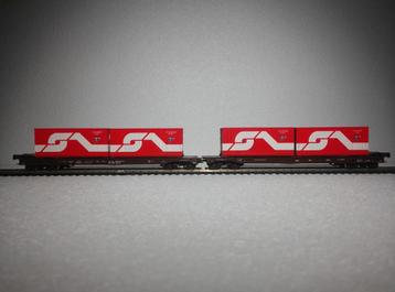 Roco 47541 ÖBB type Saads 8-assige containerwagon beschikbaar voor biedingen