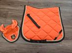HKM dekje en oornetje maat pony oranje, Dieren en Toebehoren, Ophalen of Verzenden, Dekje