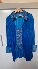 Carnavalsjas blauw, Ophalen of Verzenden, Zo goed als nieuw, Maat 46/48 (XL) of groter, Carnaval