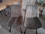 2 Eetkamerstoelen bruno basalt van pronto, Huis en Inrichting, Stoelen, Ophalen, Twee, Zo goed als nieuw, Metaal