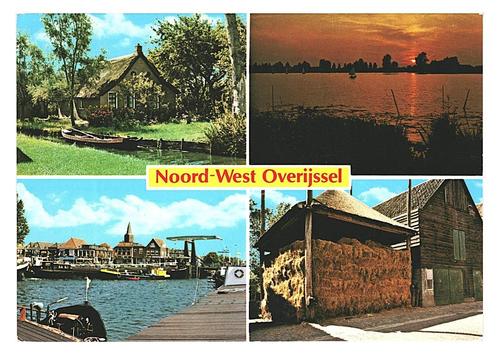 38722	Noord West Overijssel	1981	 .Gelopen met zegel 	 Pakke, Verzamelen, Ansichtkaarten | Nederland, Gelopen, Overijssel, Ophalen of Verzenden