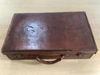Antieke Engelse koffer, Ophalen of Verzenden, Zo goed als nieuw, Leer