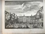 Amsterdam, Oud.Zd.Voorburgwal, Luth. Weeshuis, 1760, Antiek en Kunst, Kunst | Etsen en Gravures, Verzenden