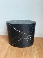 WOOOD Quint Bijzettafel Zwart Marmerlook - Zo Goed Als Nieuw, Minder dan 45 cm, Ophalen of Verzenden, Zo goed als nieuw, Hout