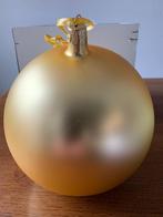Extra Grote Glazen Kerstbal Kleur: Mat Goud Nieuw, Diversen, Kerst, Ophalen of Verzenden, Nieuw