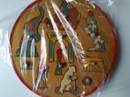 vintage ronde houten puzzel circus, 2 tot 4 jaar, Ophalen of Verzenden, Zo goed als nieuw, Van hout