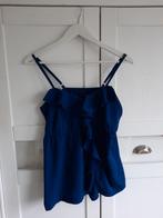 Vero Moda Diepblauwe Mooie Zomertop met Ruffles Maat S 36, Blauw, Vero Moda, Ophalen of Verzenden, Gedragen