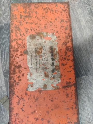 Nederlandse Gasmasker Gelaatstuk 3 - 1939 beschikbaar voor biedingen