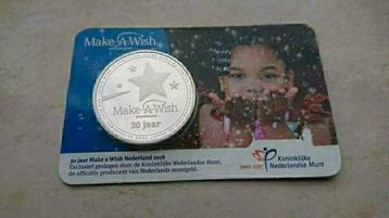 Make a Wish coincard 30 jaar Nederland 2018 KNM beschikbaar voor biedingen