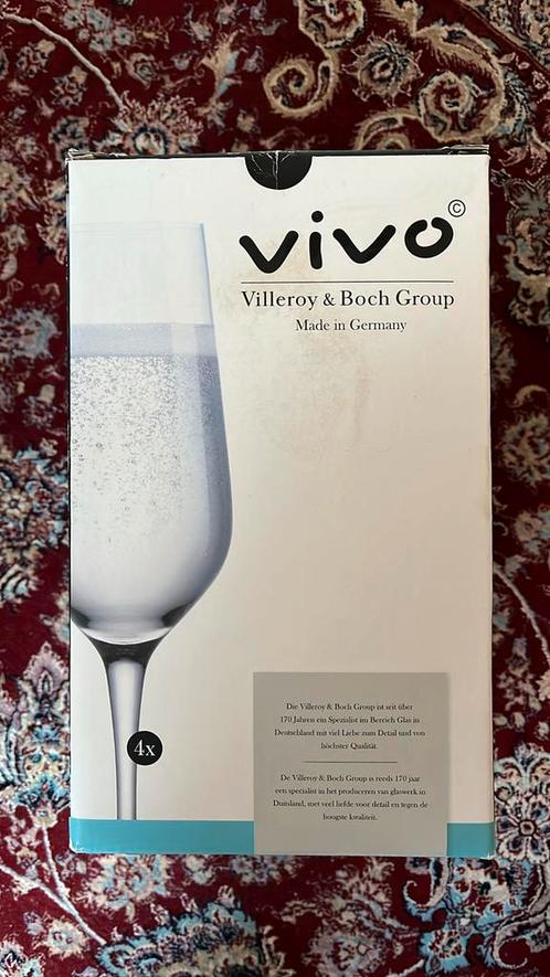 AH Villeroy en Boch Vivo champagneglazen, Verzamelen, Glas en Borrelglaasjes, Zo goed als nieuw, Ophalen of Verzenden