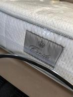 Perfecte Auping showroom model boxspring 180x210 taupe, Huis en Inrichting, Ophalen, 210 cm, Tweepersoons, Zo goed als nieuw