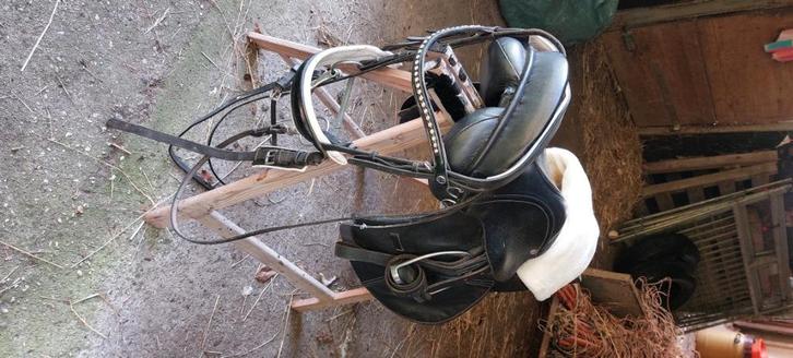 Zadel en hoofdstel haflinger/tinker/d pony, Dieren en Toebehoren, Paarden en Pony's | Hoofdstellen en Tuigage, Gebruikt, Recreatie