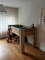 Semi hoogslaper steigerhout, 100 cm, 210 cm, Steigerhout, Ophalen of Verzenden