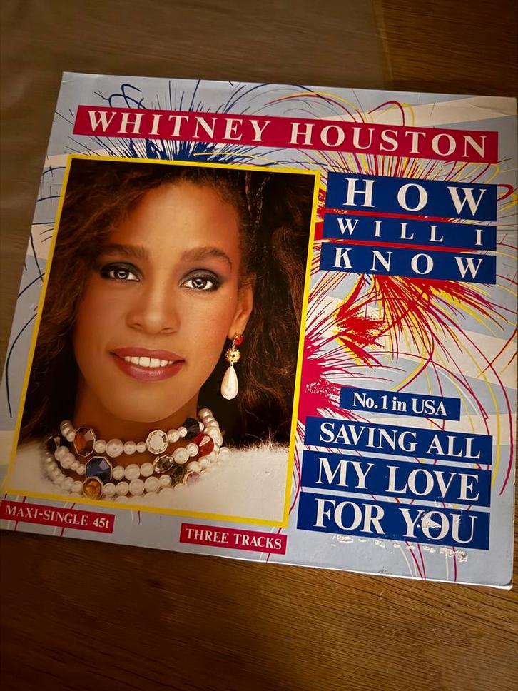 Whitney Houston maxi single, Cd's en Dvd's, Vinyl | Verzamelalbums, Zo goed als nieuw, Pop, 12 inch, Ophalen of Verzenden