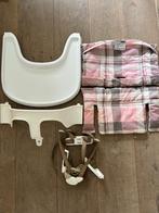 Stokke tafelblad, harnas, stoelkussen, Kinderen en Baby's, Kinderstoelen, Ophalen, Zo goed als nieuw, Overige typen, Stoelverkleiner