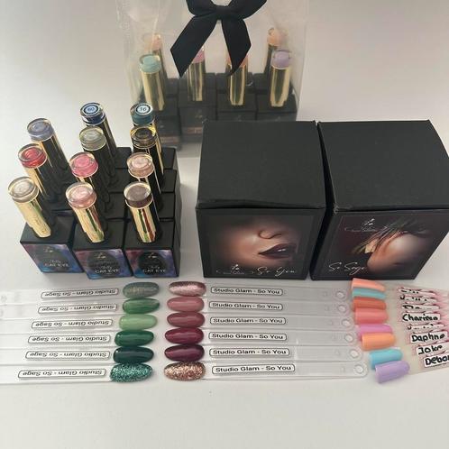 Collectie Studio Glam Gelpolish, o.a. cateye, HEMA/TPO vrij, Sieraden, Tassen en Uiterlijk, Uiterlijk | Cosmetica en Make-up, Zo goed als nieuw