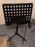 Oude microfoon en muziek standaards, Muziek en Instrumenten, Standaards, Ophalen, Gebruikt, Microfoon