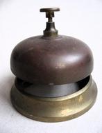 Antieke winkel/hotelbel messing en brons, Ophalen of Verzenden, Brons