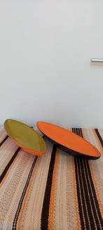 2 Robex kunstof kom schalen vintage jaren 70 oranje groen, Ophalen of Verzenden, Huis en Inrichting