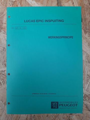 Werkplaatshandboek Peugeot 406 806 EPIC diesel inspuiting beschikbaar voor biedingen