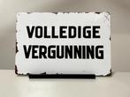 Volledige vergunning wandbord  (Old Look), Nieuw, Ophalen of Verzenden, Pand50, Info@pand50.nl