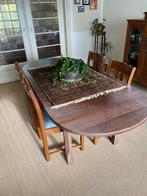 Houten Eettafel met Stoelen, Ophalen