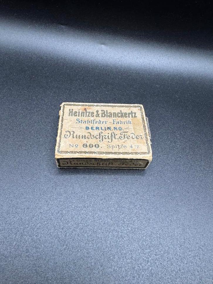 Oude Heintze & Blanckertz Doos - Rundschrift Feder, Antiek en Kunst, Antiek | Kantoor en Zakelijk, Ophalen of Verzenden