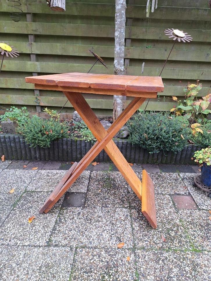 Mooie houten statafel (steigerhout), Tuin en Terras, Tuintafels, Nieuw, Vierkant, Hout, Ophalen